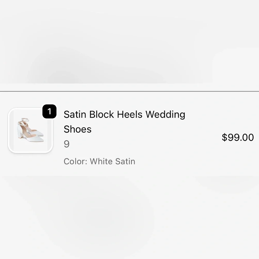 Bridal White Satin Ankle Strap Heels - Picture 2 of 13